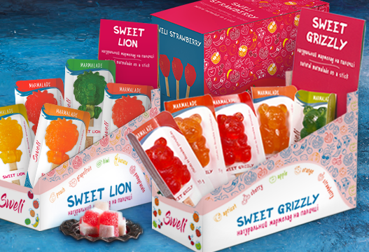Fruit jelly on a stick